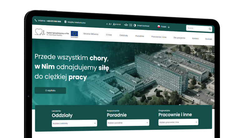 Szpital Piła - dedykowana strona www