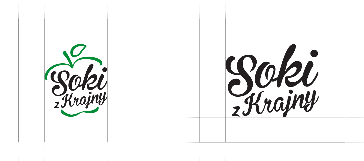 projekt logo marki soki z krajny