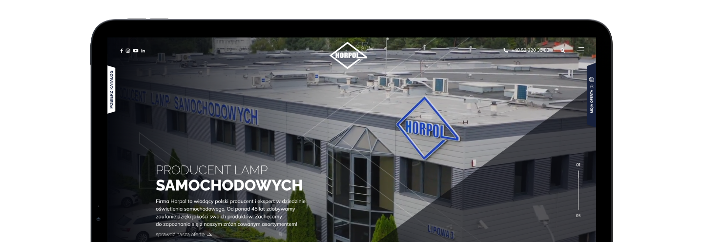 horpol projekt strony www