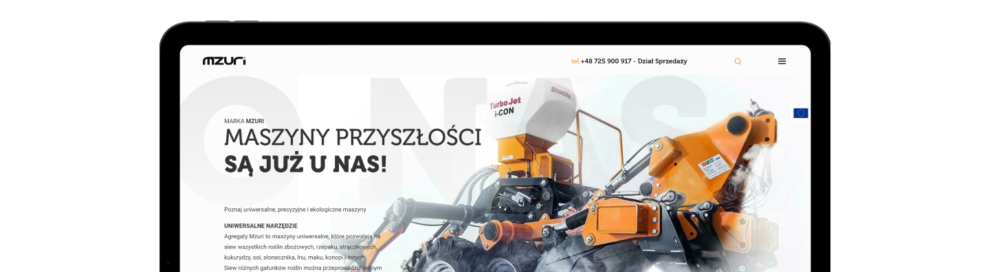 mzuri projekt strony www