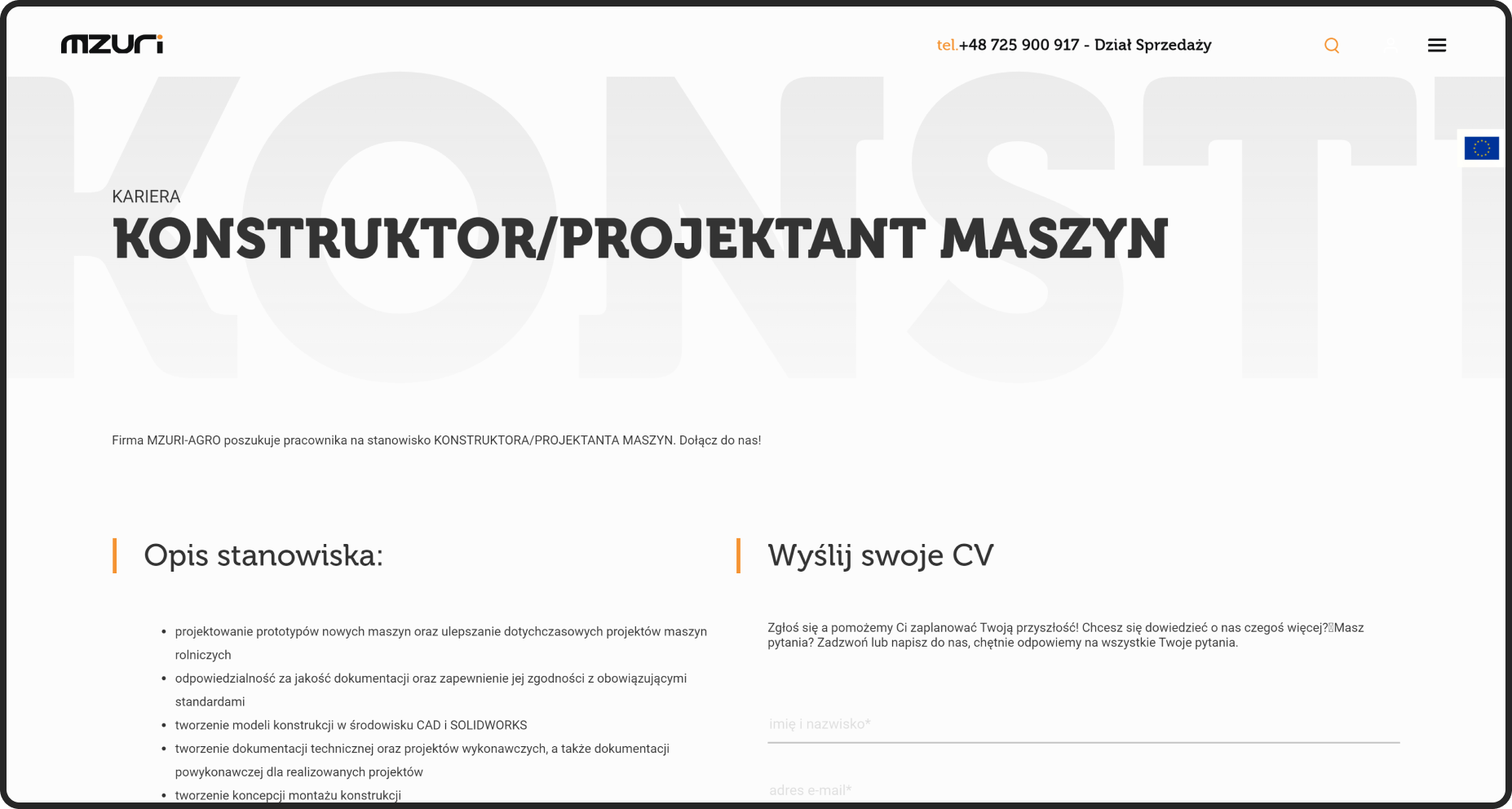 mzuri strona internetowa