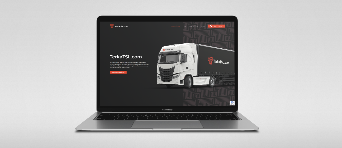 terka projekt dedykowanej strony internetowej