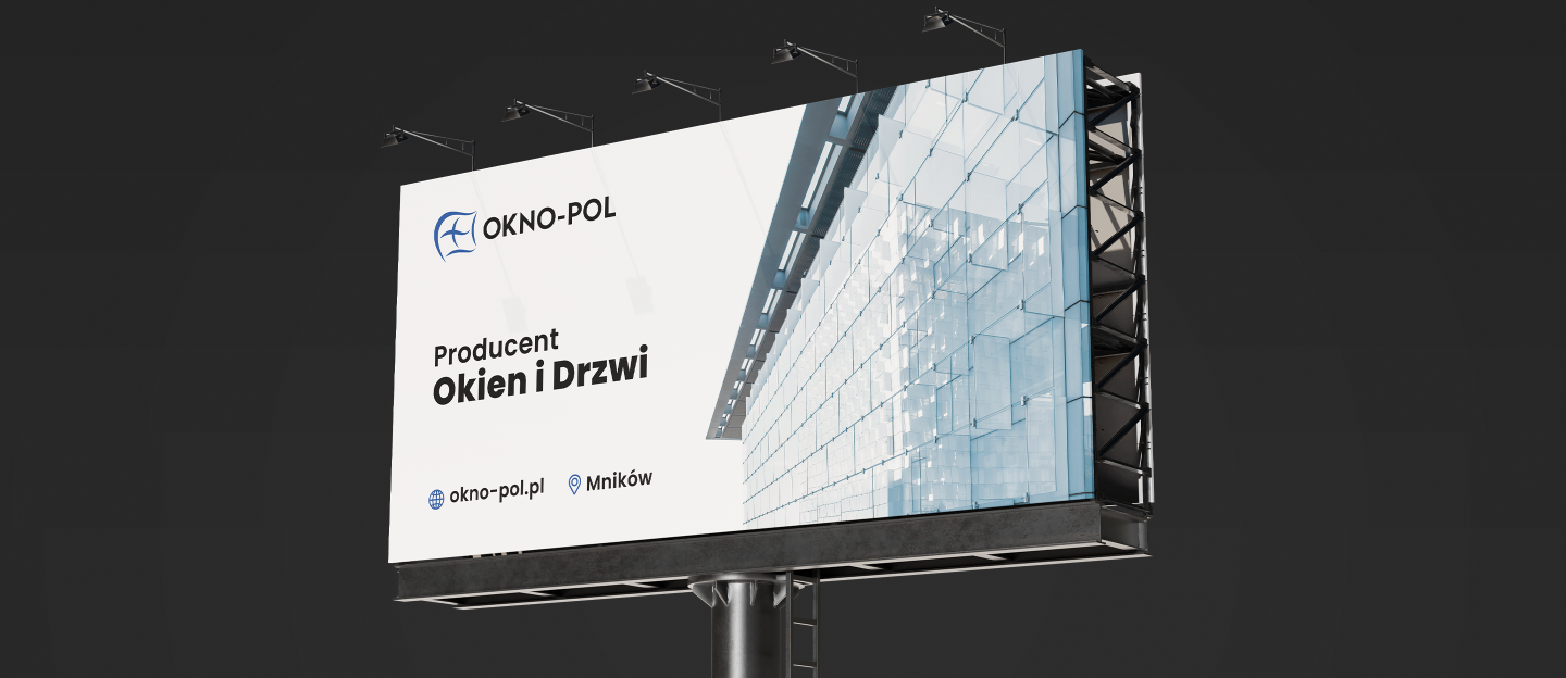 okno-pol projekt graficzny banerów reklamowych