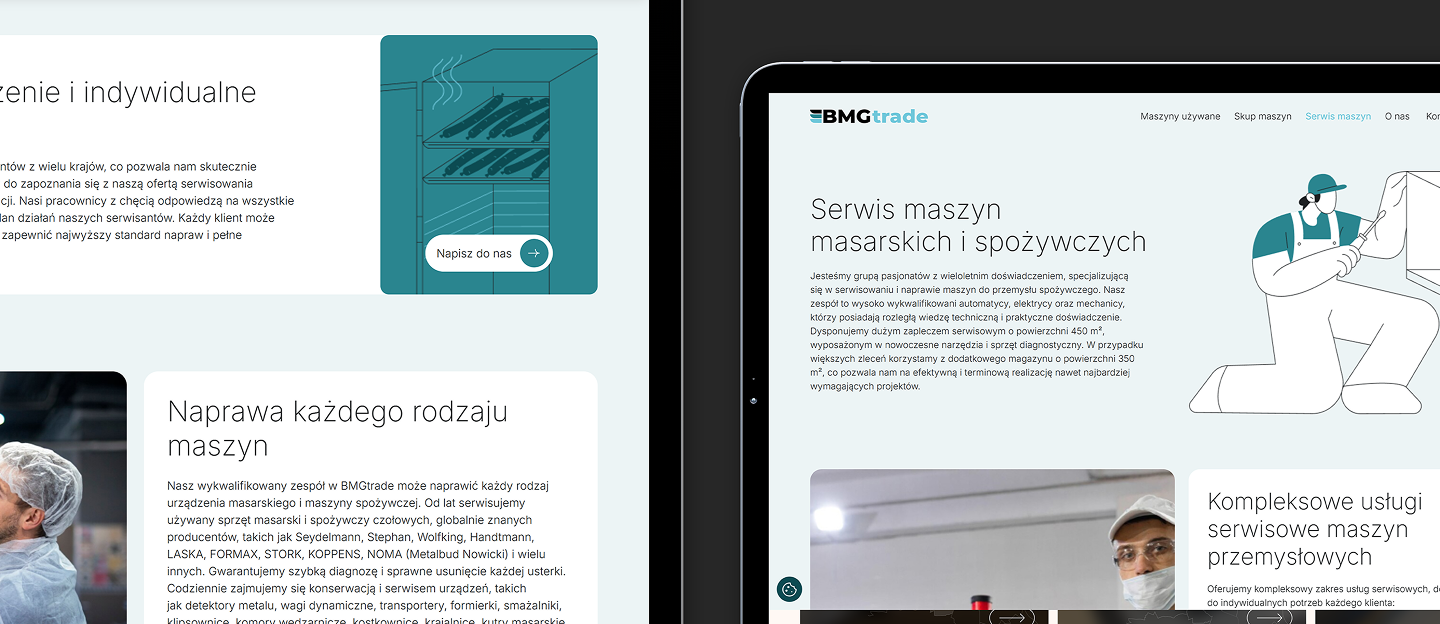 bmg trade strona www z serwisem maszyn