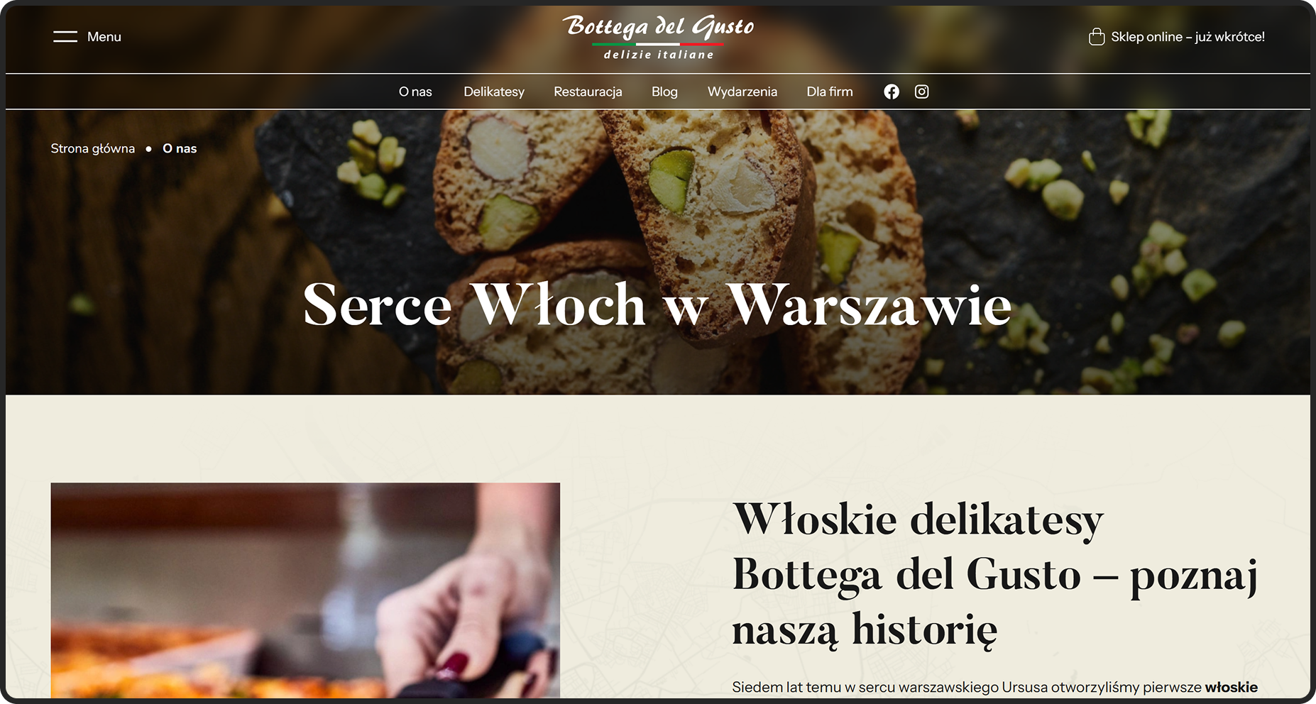 wizerunkowa strona wloskich delikatesow