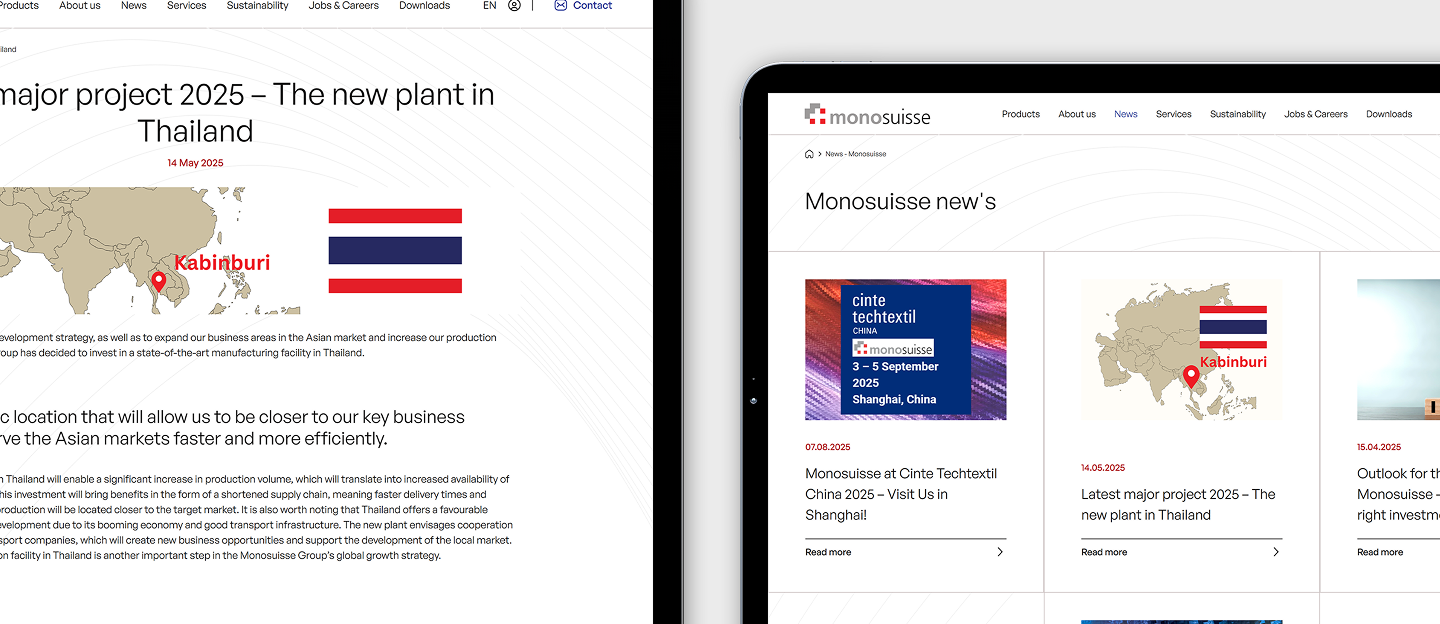 monosuisse strona internetowa z aktualnosciami