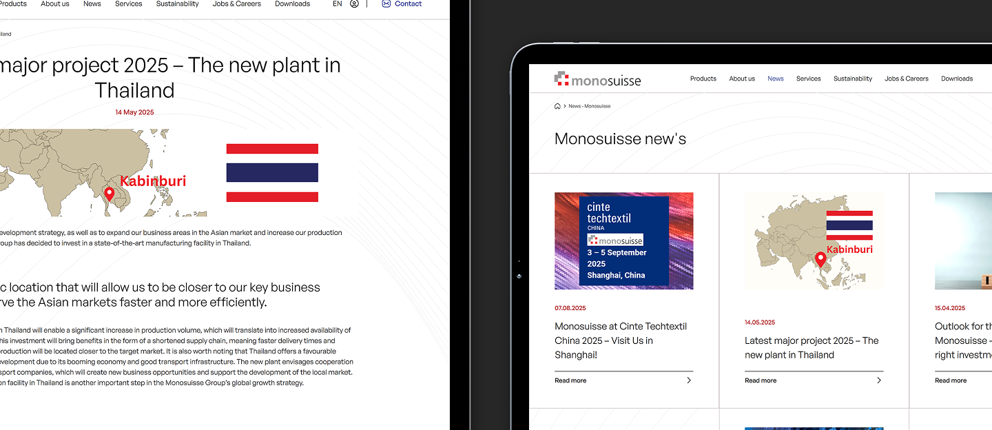 monosuisse strona www z aktualnosciami