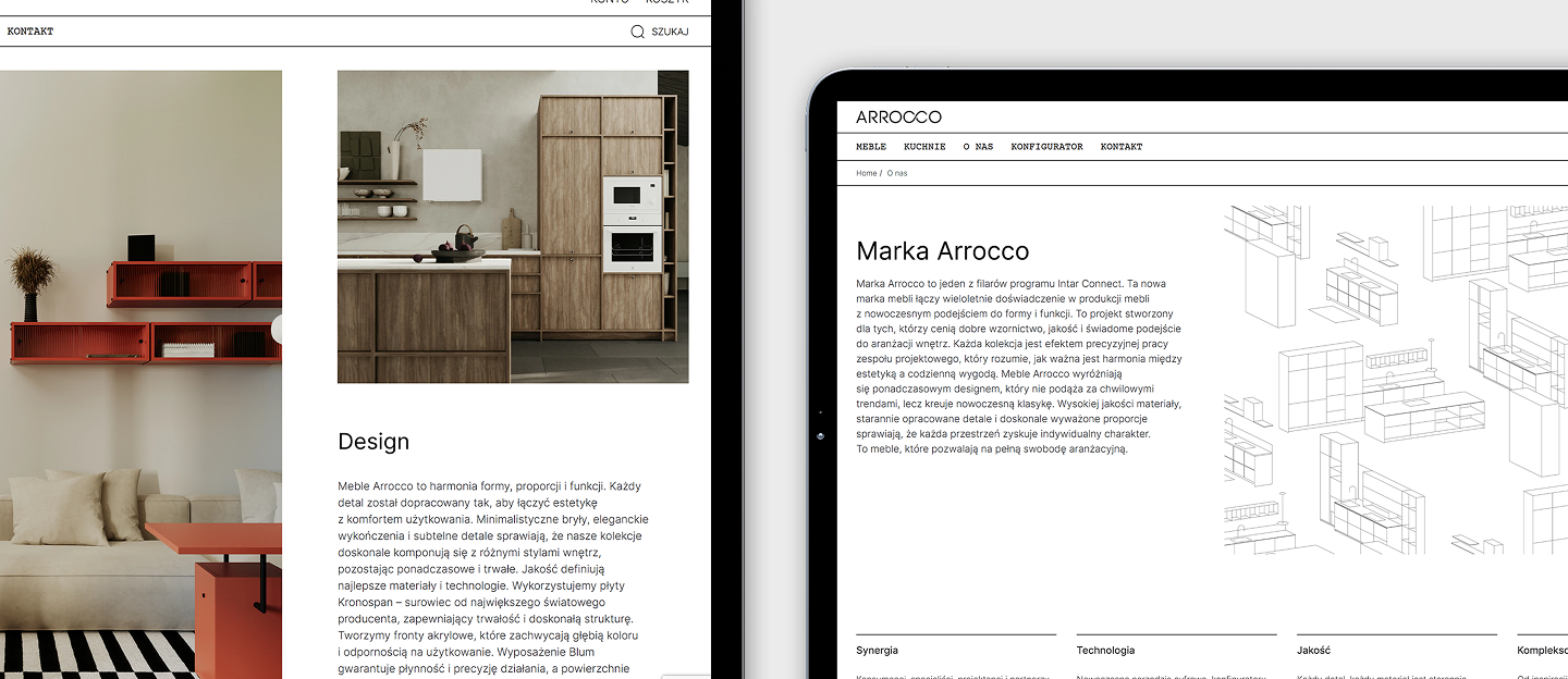 arrocco strona internetowa producenta mebli