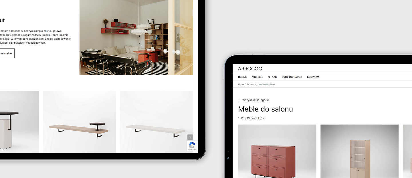 arrocco strona internetowa z produktami