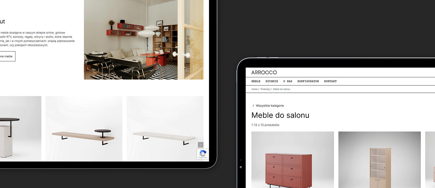 arrocco strona www z produktami