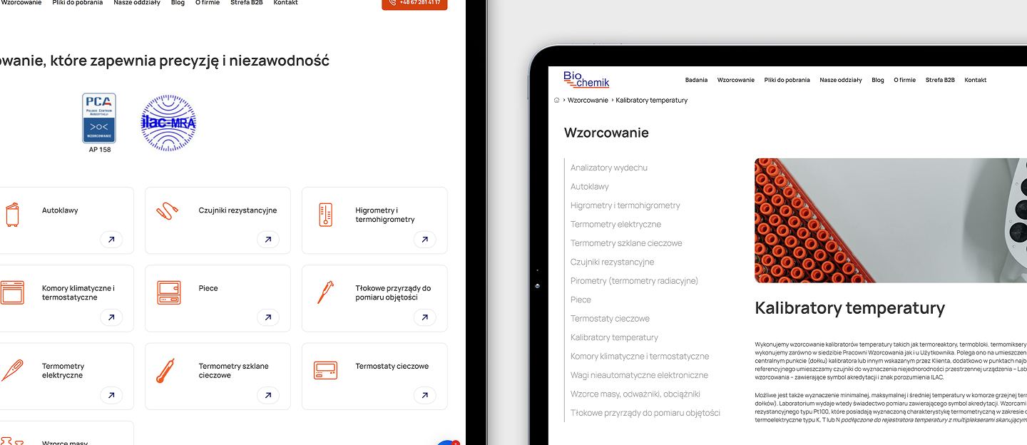 biochemik strona internetowa laboratorium