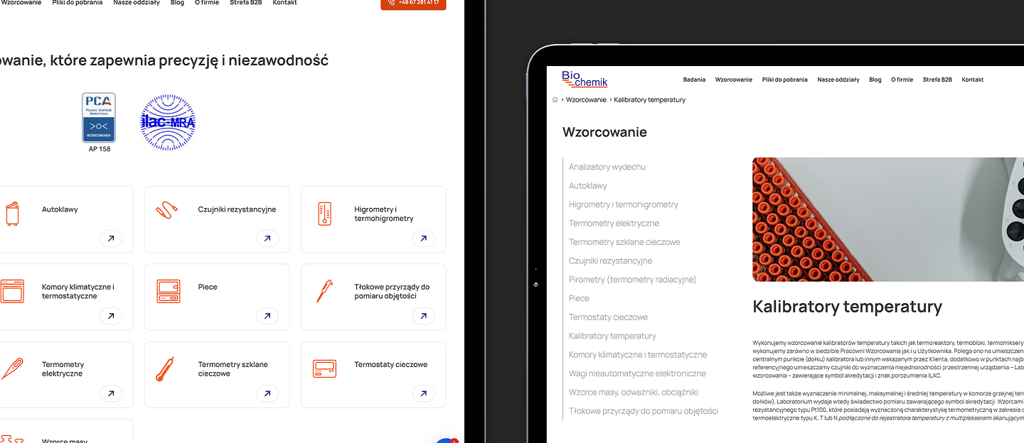 biochemik strona www laboratorium
