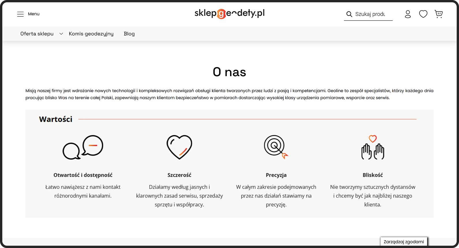 geoline dedykowany sklep internetowy