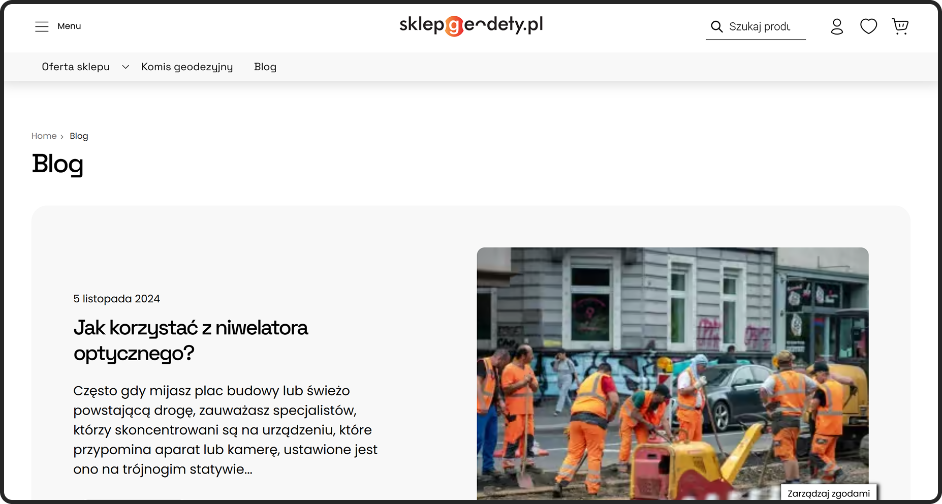 geoline dedykowany sklep www