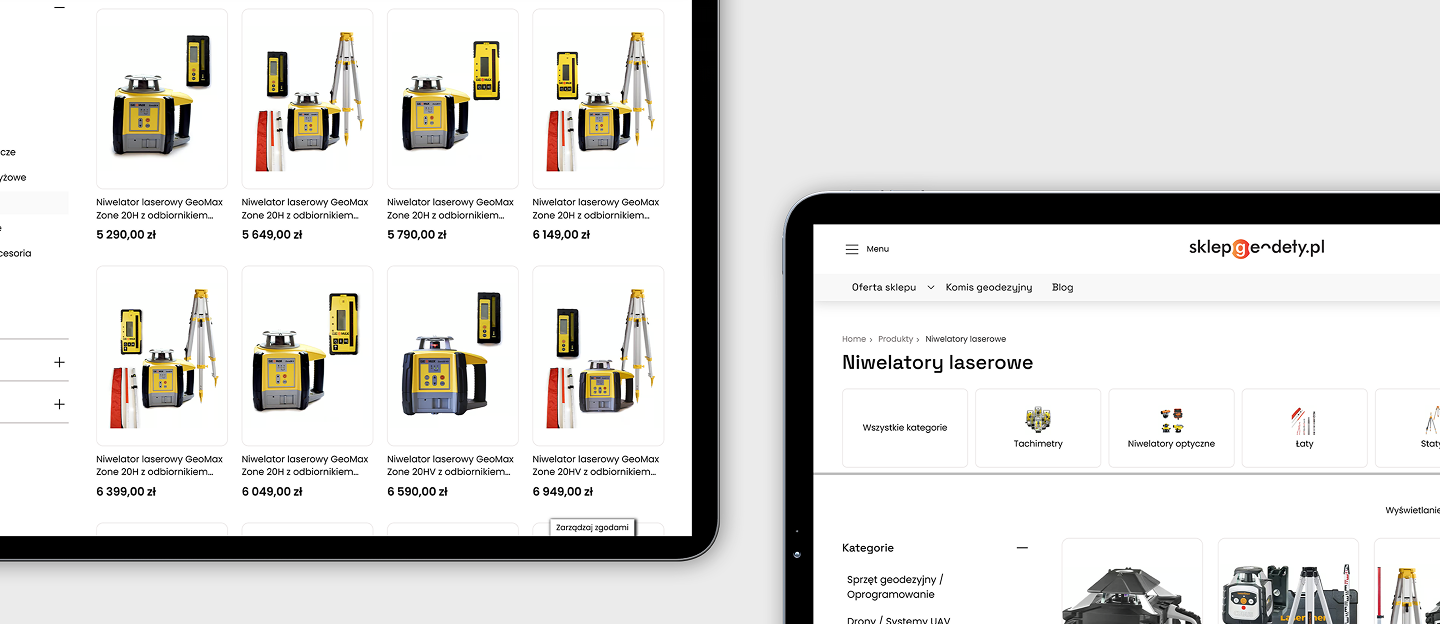 geoline sklep internetowy z listingiem produktow