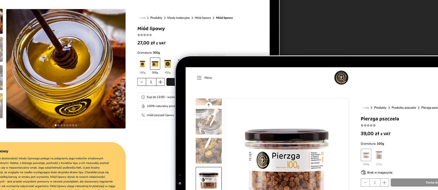 nasza pszczelarnia sklep www z miodami tradycyjnymi