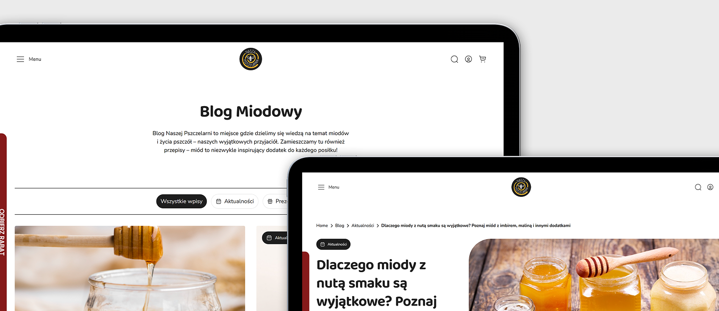 nasza pszczelarnia strona internetowa z blogiem
