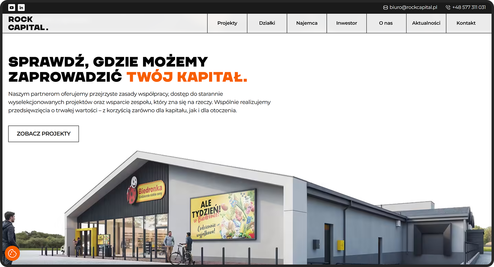 rock capital dedykowany strona internetowa
