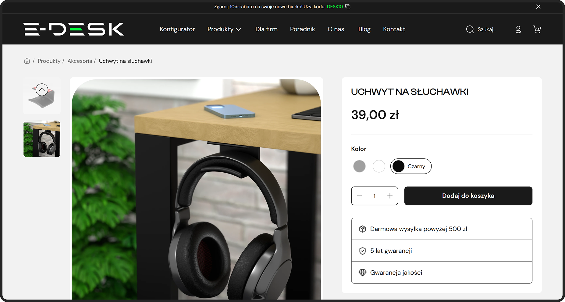 e-desk dedykowana sklep www