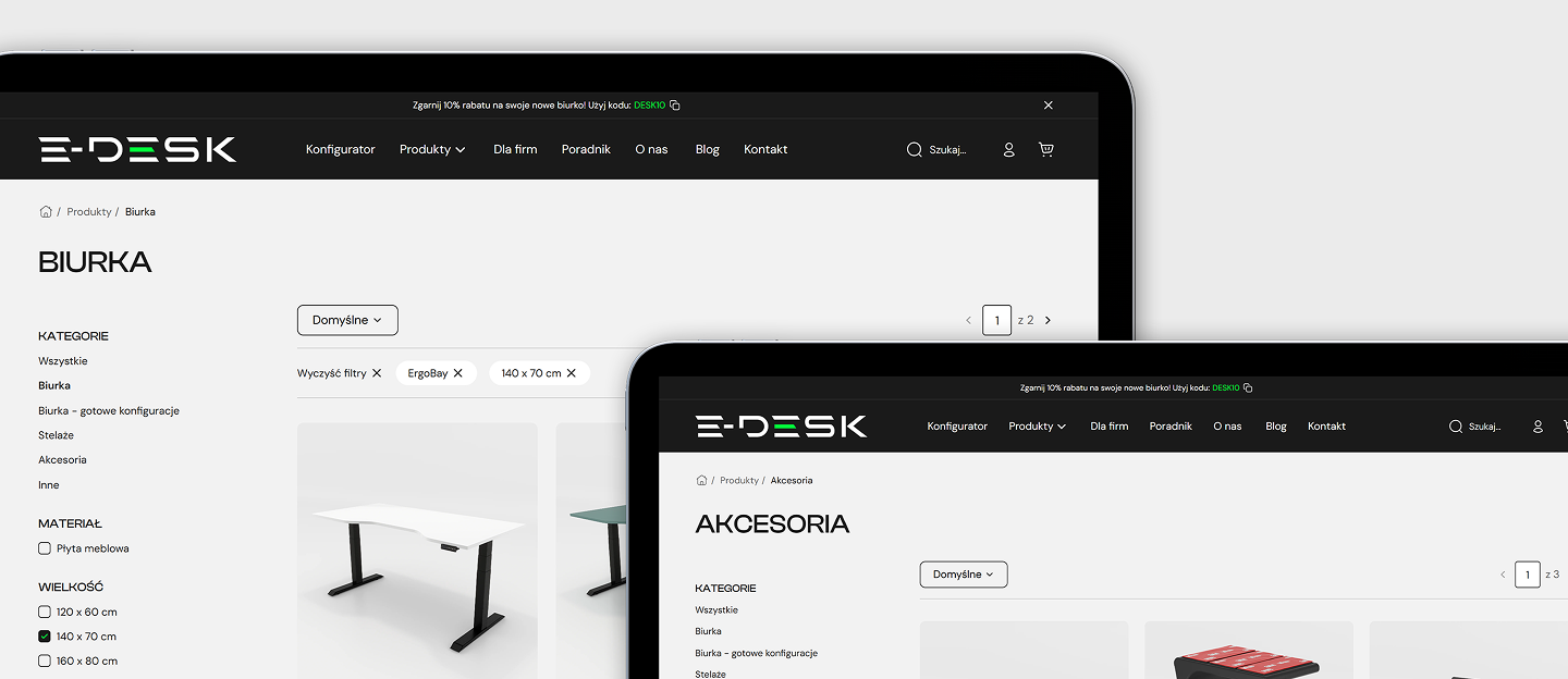 e-desk sklep internetowa z biurkami
