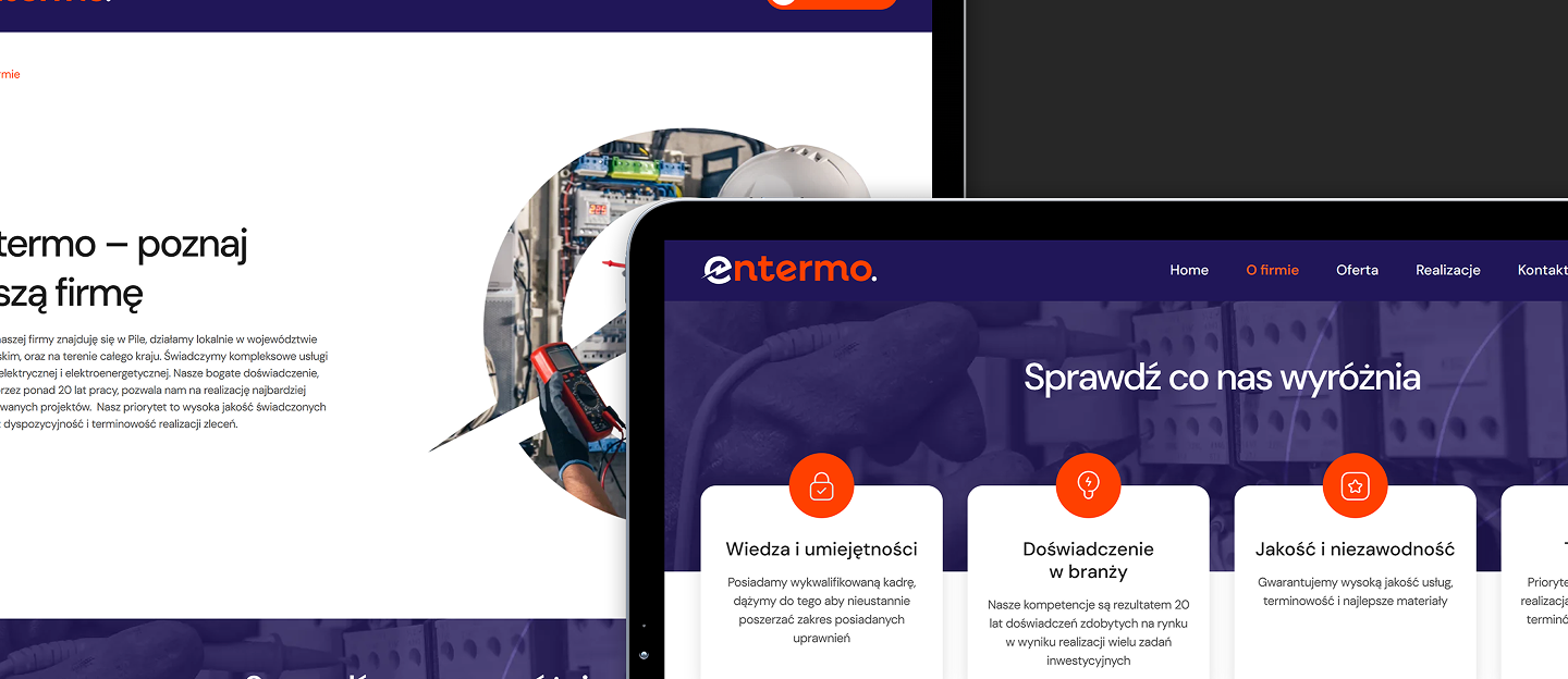 entermo strona www dla branzy elektroenergetycznej
