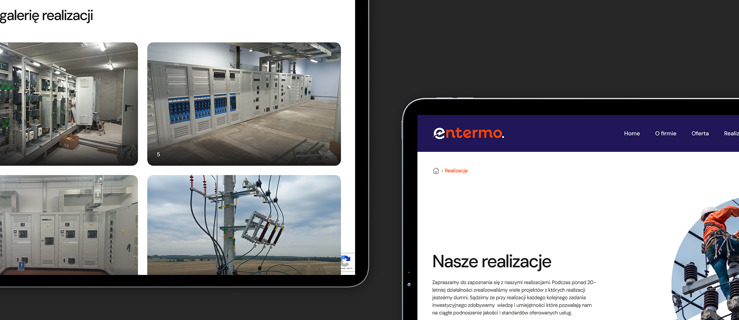 entermo strona www z realizacjami