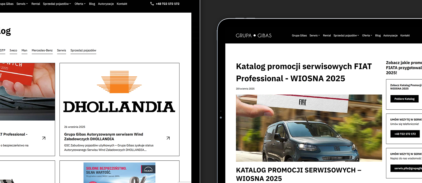 grupa gibas strona www z blogiem