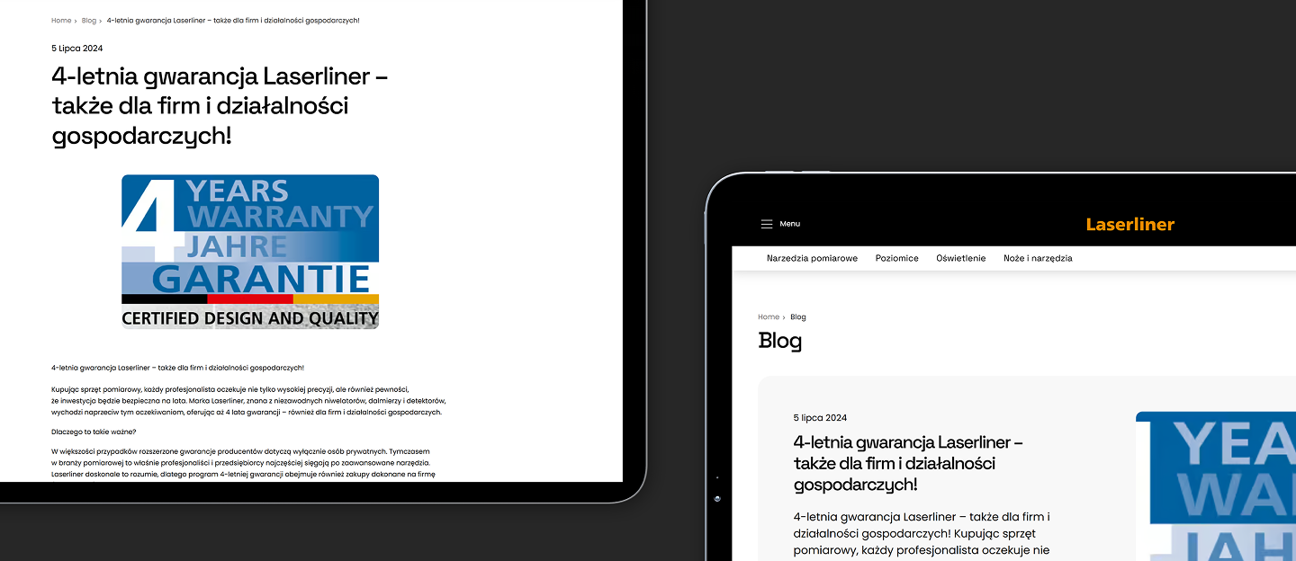laserliner strona internetowa z blogiem