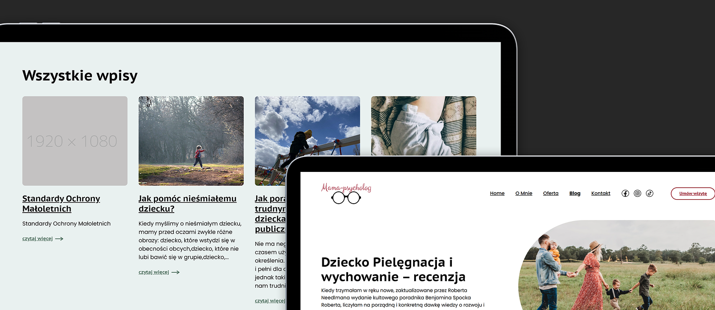 mama psycholog strona internetowa z blogiem