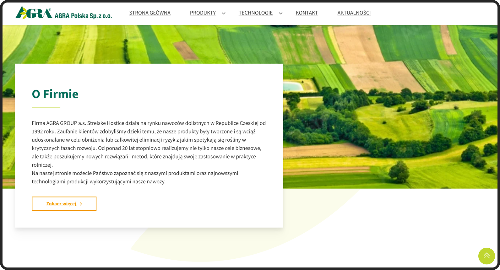 agra polska dedykowana strona internetowa