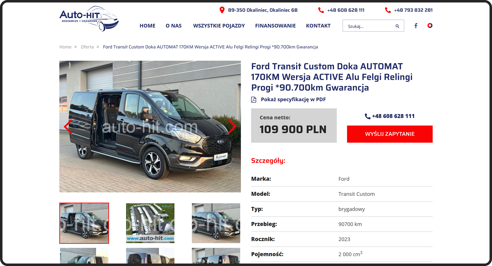 auto-hit dedykowana strona internetowa