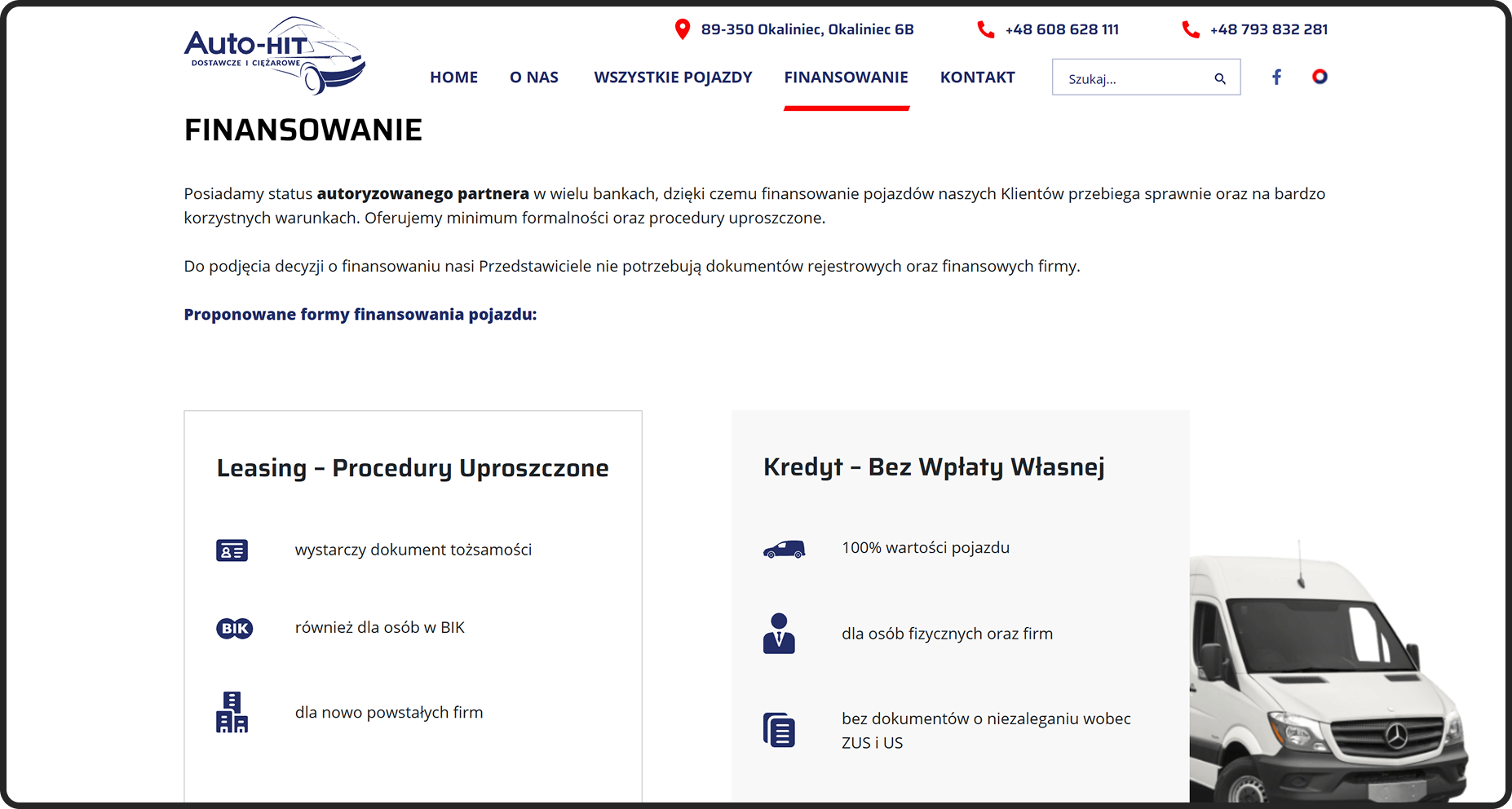 auto-hit dedykowana strona www