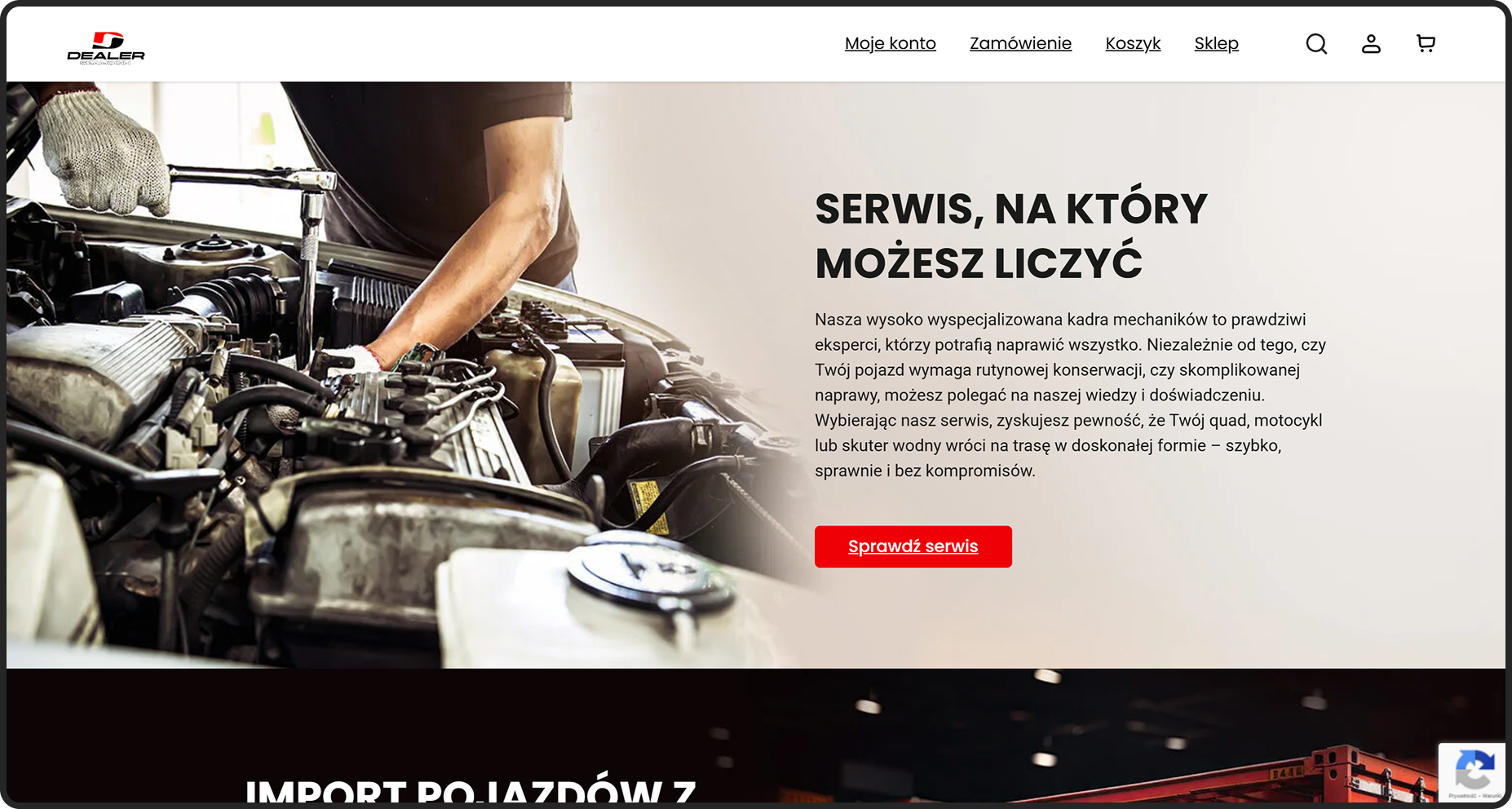 dealer szamocin dedykowana strona www