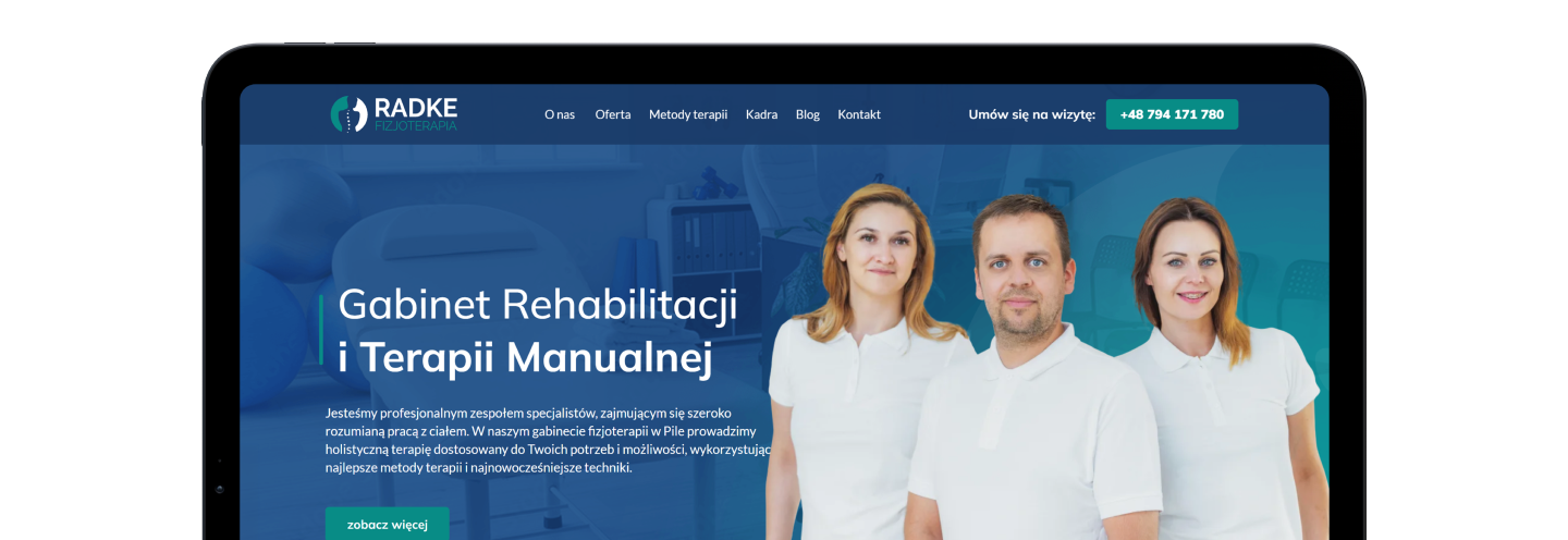 radke fizjoterapia strona internetowa