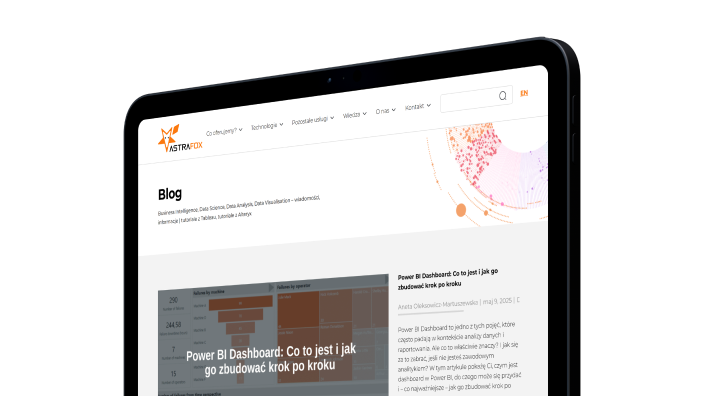 strona internetowa dla astrafox