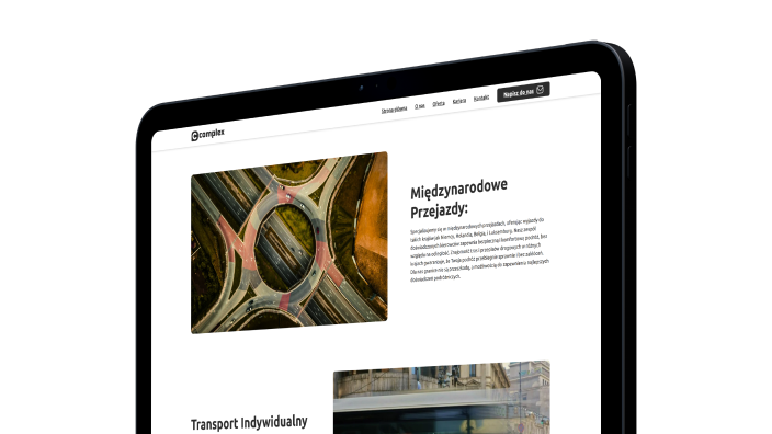 strona internetowa dla complex