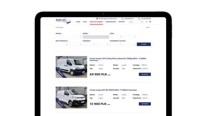 strona www dla auto-hit