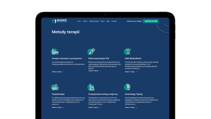 strona www dla radke fizjoterapia